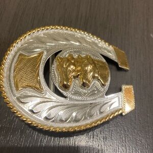 Mexican Silver Gold Plated Horses